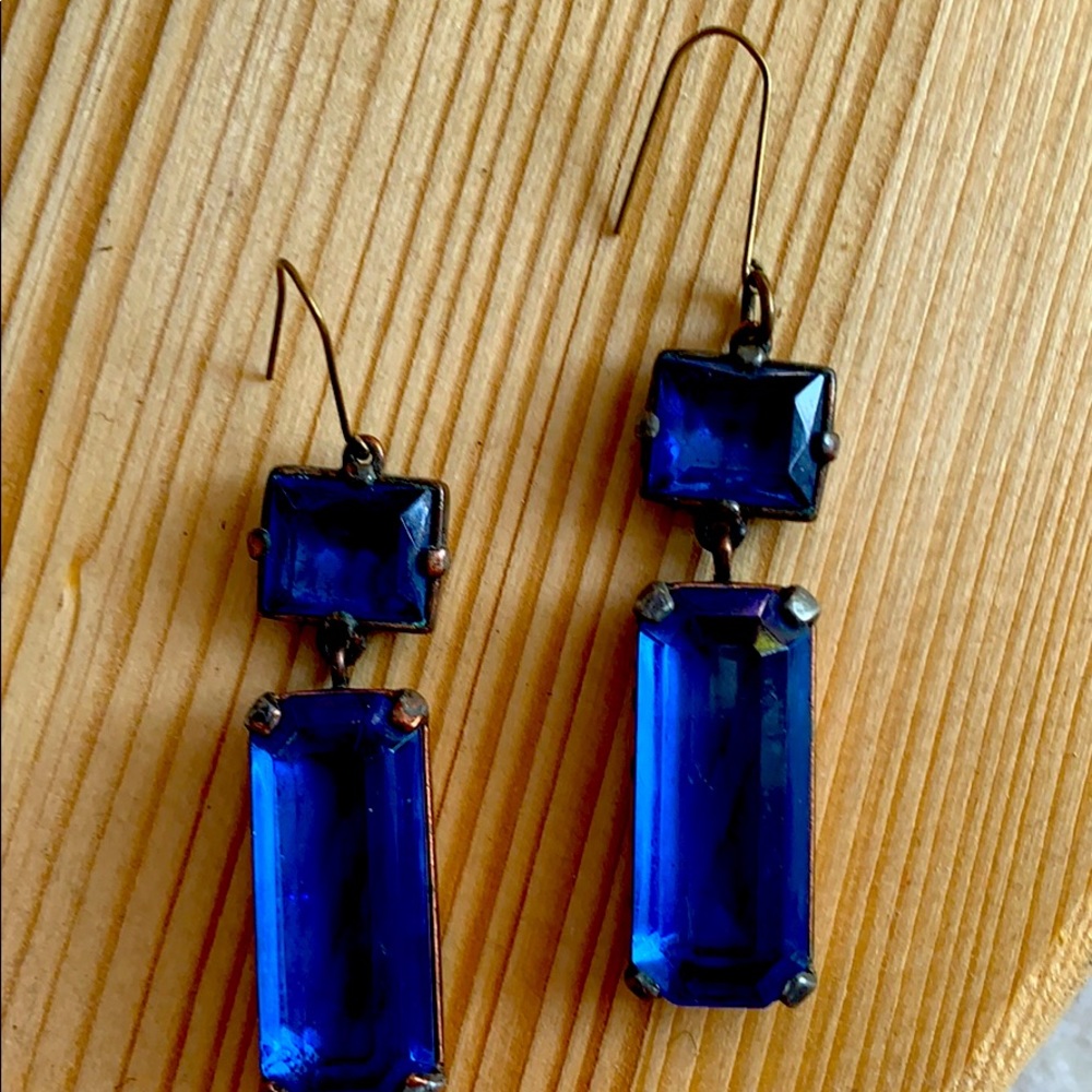 Hand-made glass earrings